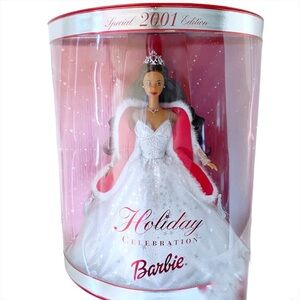Special Edition 2001 Christmas Holiday Celebration Barbie Doll Collection